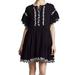 Free People Womens Large Embroidered Shift Dress