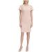 Calvin Klein Womens Puff Shoulder Sheath Dress