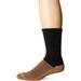 Copper Sole Men's Pro Therapy Cupron Crew Socks, Black, Shoe: 12.5-14