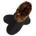 Jessica Simpson Women's Microsuede Super Soft Bootie Slippers with Indoor Outdoor Sole