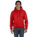 Adult Supercottonâ„¢ Pullover Hooded Sweatshirt - TRUE RED - L