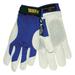 Tillman X-Large Blue And Gray TrueFit Top Grain Pigskin And Nylon Thinsulate Lined Cold Weather Gloves With Reinforced Thumb, Elastic Cuff, Hook And Loop Closure, Rough Side Out Double Palm And Spand