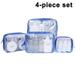 Toiletry Bag Transparent 4 Pieces ï¼ˆDifferent sizesï¼‰Aeroplane PVC Cosmetic Bag Waterproof Makeup Bag Cosmetic Bag Transparent Travel Set Toiletry Bag for Men, Women, Children, Family