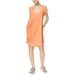 Rachel Roy Womens Pleated Pocketed Tunic Dress