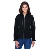 The Ash City - North End Ladies' Compass Colorblock Three-Layer Fleece Bonded Soft Shell Jacket - BLACK 703 - XL