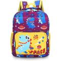 School bag, backpacks for girls, boys, school supplies for children, dinosaur safety, anti-lost strap backpack, children, unisex. purple