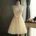 Women Lace Bridesmaid Dress Sleeveless Embroidered Mesh Tulle Slim Elegant Ladies Party Wedding Formal Dress