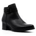Naturalizer Dora Leather Block Heel Boots Black