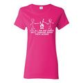 Its All Fun And Games Until Someone Burns Their Wiener Humor Womens Graphic T-Shirt, Fuschia, 2XL