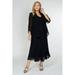 R&M Richards Plus Size Long Formal Mother of the Bride Dress