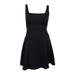 Lauren Ralph Lauren Black Sleeveless Fit & Flare Cutout Dress 16