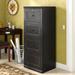 World Menagerie Didier 4-Drawer Vertical Filing Cabinet Wood in Brown | 54.5 H x 18.25 W x 22 D in | Wayfair WLDM8177 40131292