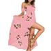 Sexy Dance Women Dresses Floral Maxi Bandeau Dress Boho Printed Elasticity Off Shoulder Split Slit Dress Beach Sundress Long Dress