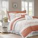 Ophelia & Co. Hailee Standard Cotton Reversible Traditional 9 Piece Comforter Set Polyester/Polyfill/Cotton in Pink/Yellow | Wayfair