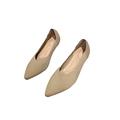 Daeful Women Ladies Slip On Pumps Pointed Toe Loafers Flat OL Dress Party Shoes Casual Shoes Comfort Outdoor