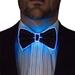 Musuos Mens LED Bow Tie Flashing Light Up El Wire Bow Tie Necktie Party Lights Bowtie Wedding