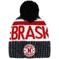 Nebraska Men's Winter Knit Landmark Patch Pom Beanie (Red)