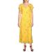 Lauren Ralph Lauren Womens Cascade Ruffle V-Neck Maxi Dress