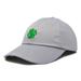 DALIX Four Leaf Clover Hat Baseball Cap St. Patrick's Day Cotton Caps Gray