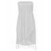 Avamo Beach Cover-ups Tunic Tassel Dress For Women Summer Boho Tube Bandeau Long Midi Sundress Holiday Casual Loose Strapless Dresses