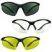 proSPORT 3 Pairs Safety BIFOCAL Glasses Reader Grey, Clear and Night Vision Yellow Lens ANSI Z87.1 Reading Magnification +2.50