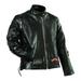 Diamond Plate GFLADLTRS Small Ladies Rock Design Genuine Buffalo Leather Motorcycle Jacket