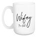 Le Prise™ Mcilwain Wifey Date Personalized Coffee Mug Ceramic in Black/Brown/White | 4.62 H in | Wayfair B97D4280F7DF42AA97D99867817BDEBA