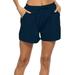 Women Cotton Linen Beach Shorts with Pockets Ladies Summer Drawstring Waist Casual Fitness Workout Shorts S-3XL