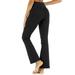 Women Plus Size Yoga Pants Jogging Running Sports Pant Gym Fitness Leggings High Waist Workout Pants Flared Trousers Full Length Workout Excises Althletic Wear Junior Pants Women Leggings