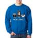 True Way 467 - Crewneck Floppy Disk VHS Tape Cassette Player Never Forget Sweatshirt 3XL Royal Blue