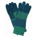 Isotoner Smart Touch Womens Blue & Teal Tech & Text Touchscreen Gloves Smartouch