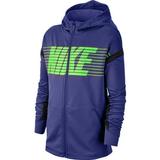 Nike Big Boy's Therma Dri-Fit Graphic Training Full Zip Hoodie (Sanded Purple, Medium)