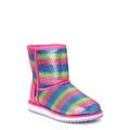 Wonder Nation Striped Sequin Faux Shearling Boot (Toddler Girls)