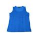 Rafaella Womens Size Medium Sleeveless Crochet Overlay Tank Top, Bright Blue