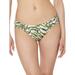 JS Jessica Simpson Women's Zebra Shirred Hipster Swimsuit Bottom