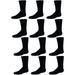 SOCKS'NBULK Children & Kids Wholesale Bulk Sports Crew, Athletic Case Pack Socks, (120 Pairs Navy, Kids 6-8 (Shoe size 4-7.5))