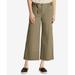 Lauren Ralph Lauren Womens Brienda Cropped Mid Rise Wide Leg Pants