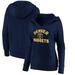 Denver Nuggets Fanatics Branded Women's Overtime V-Neck Pullover Hoodie - Navy