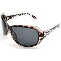 Women's Classic Polarized Fashion Sunglasses - Liz Taylor "Untamed Lady" - Black -