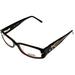 Jean Paul Gaultier Rectangular Eyeglasses Frame Women Dark Brown VJP561M 0958