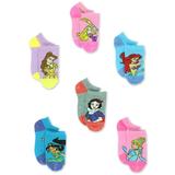 Disney Princess Girls Toddler 6 Pack No Show Socks Set DP237GNS