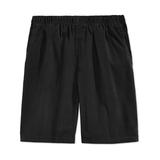 Quiksilver Mens Cabo 5 Cotton Solid Walking Shorts Black S