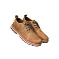 LUXUR Men's Artificial Leather Business Casual Dress Shoes Flat Round Toe Fashion Casual Shoes