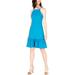 Trina Trina Turk Womens Kenn Ruffled Sleeveless Casual Dress