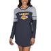 Los Angeles Lakers Concepts Sport Women's Chateau Knit Long Sleeve Nightshirt - Charcoal/Gray