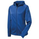 Sport-Tek Women's Drawcord Fleece Full-Zip Hooded Jacket