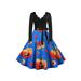 UKAP Halloween Dresses Womens Long Sleeve Cocktail Swing Dress Ghost Pumpkin Printed Cosplay Party Costume