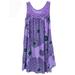 Women's Daisy Dress Swing Shift Dress Sleeveless Crewneck Ruffle Pullover Babydoll Mini Dress