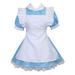 colorful house women's cosplay outfit blue dress maid fancy dress costume (x-large, blue (style 1))