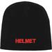 Helmet Men's Red Logo Beanie Black